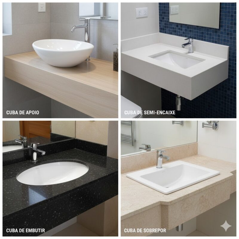 Tipos de cuba para pia