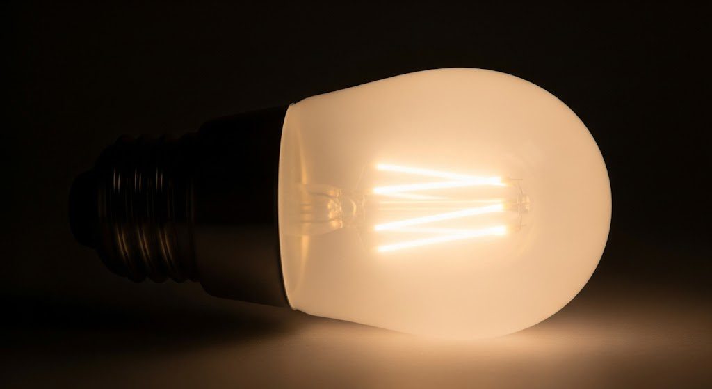 Vantagens das lâmpadas LED: por que você deve usá-las em sua casa Lâmpada de LED. Imagem gerada com IA