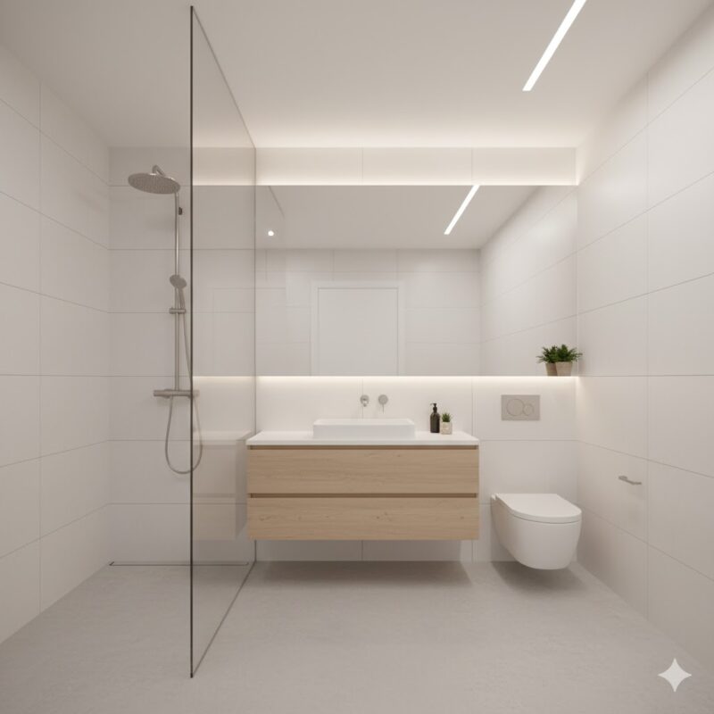 Decoração para banheiros compactos: 10 dicas essenciais de layout e cores para ampliar o espaço