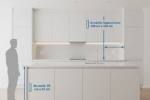 Ergonomia na Cozinha: guia de alturas ideais para bancadas e armários