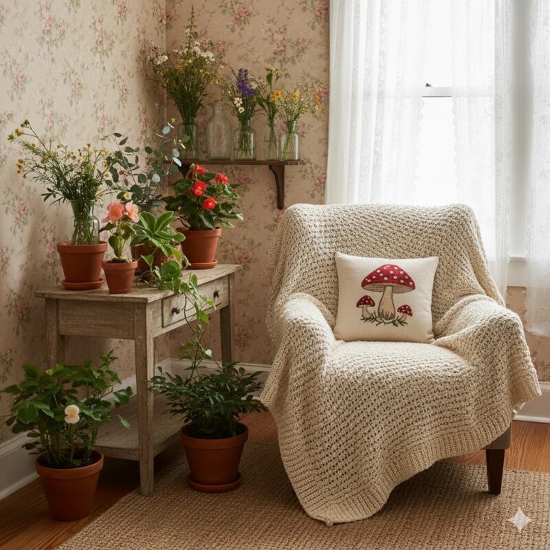 Estilo Cottagecore: como adotar a simplicidade rural com materiais naturais e estampas florais Estilo Cottagecore: como adotar a simplicidade rural com materiais naturais e estampas florais